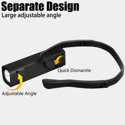 2025 Ear-Hanging LED Headlamp 1000 Lumens – Motion Sensor Hands-Free Light with 3 Modes for Camping, Running & Repair