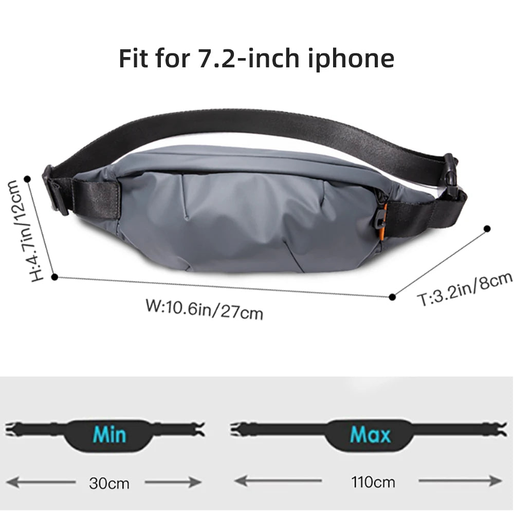 HK Multifunctional Waist Bag for Men – Belt Bag, Waist Pack, Outdoor Travel Sports Pouch, Fashionable Fanny Pack for Men & Women