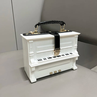 Luxury Designer Piano-Shaped Handmade Crossbody Shoulder Bag for Women – Elegant Purse, Messenger & Banquet Bag