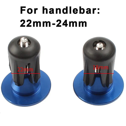 Aluminum Alloy Handlebar End Plugs: 1 Pair for Mountain & Road Bikes - BMX MTB Grip Cover & Bicycle Accessories
