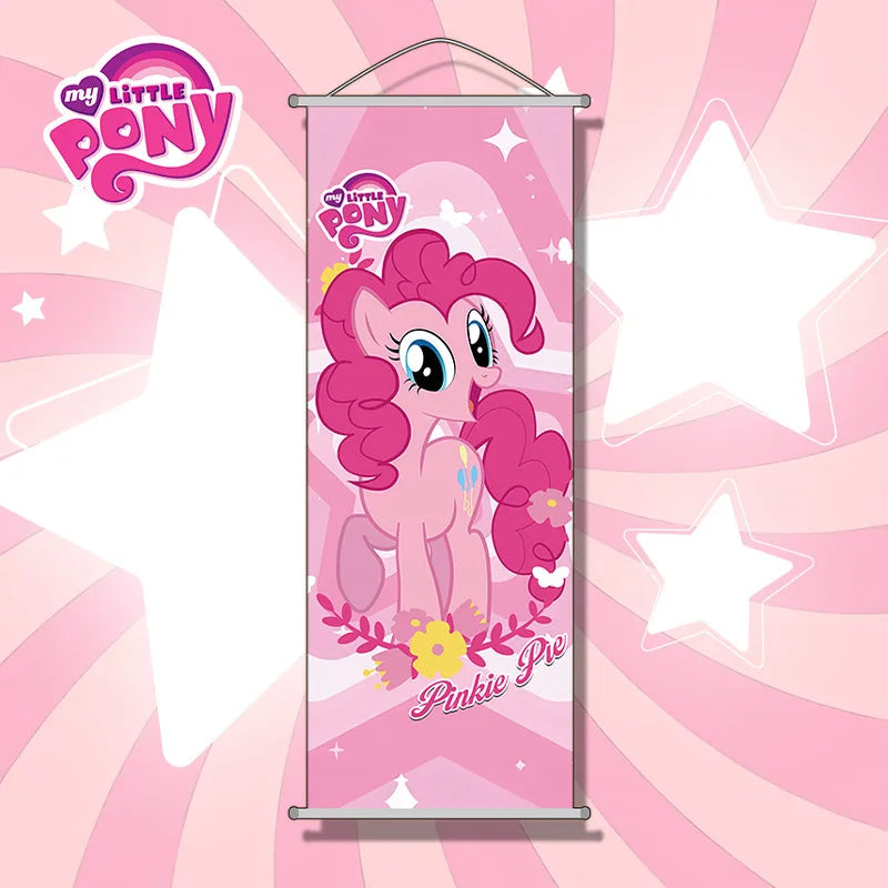My Little Pony Pinkie Pie Hanging Poster - Cartoon Anime Wall Scroll Holiday Decoration Festival Gift Merchandise