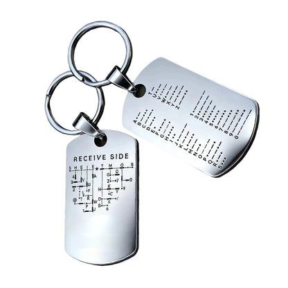 Morse Code Practice Keychain Coin - Amateur Radio CW Training and Transmission Practice Tool