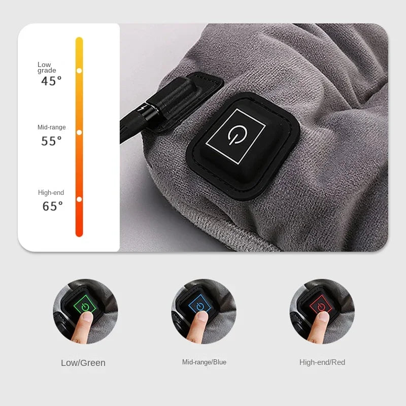 USB Graphene Heated Seat Cushion - Fast-Heating Car, Office and Home Chair Heating Pad for Everyday Comfort