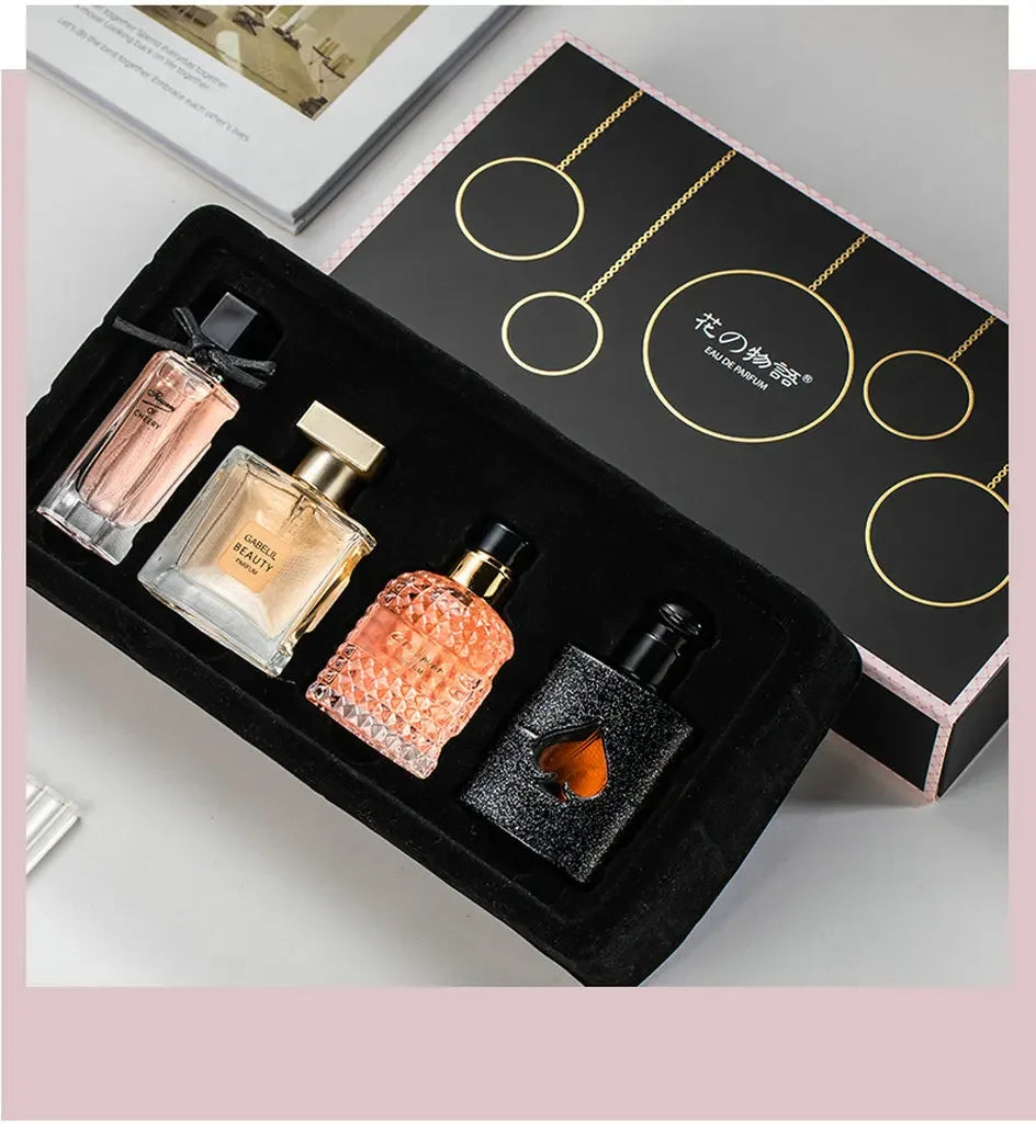 Original Women's Perfume Gift Set - 105ml Eau De Parfum, Four-Piece Set with Fresh, Lasting Plant Floral Scent