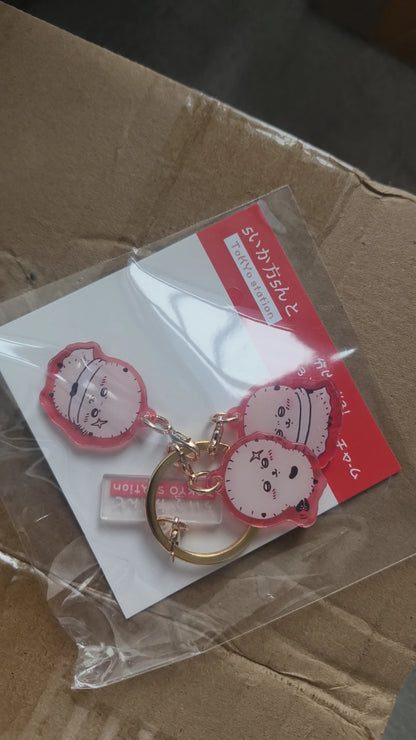 Chiikawa Hachiware USAGI Momoka Acrylic Keychain – Cute Cartoon Pendant for Bags & Gifts