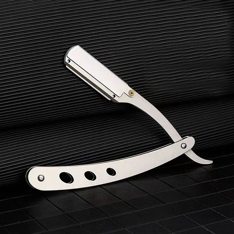 ZqZq 10 Shaving Blades – Straight Edge Razor for Haircut, Beard, Eyebrow Shaving & Manual Depilation