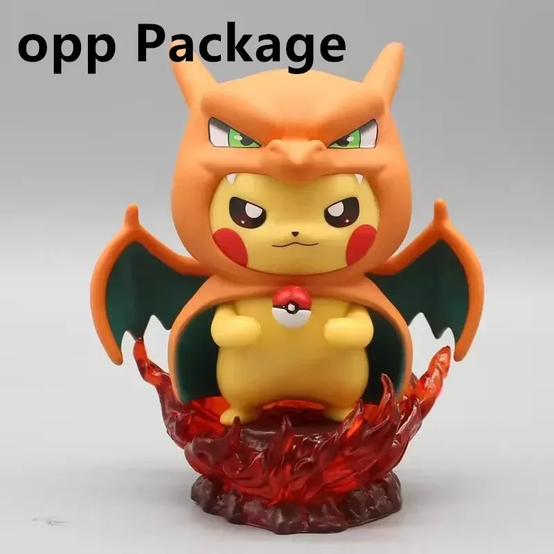 12cm Pokémon Figure Set – Pikachu, Gengar, Charizard Anime Collectible Statues for Fans