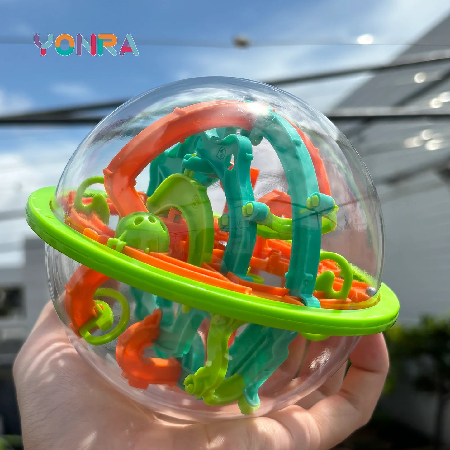 3D Puzzle Ball Maze Game - Steel Track Brain Teaser Toy with 100 Obstacles for Kids Birthday Gift