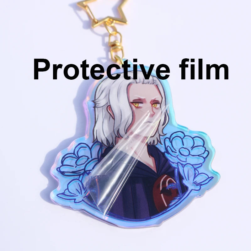 Custom Acrylic Keychain - Personalized Cartoon, Anime & Photo Hologram Clear Key Ring Gift