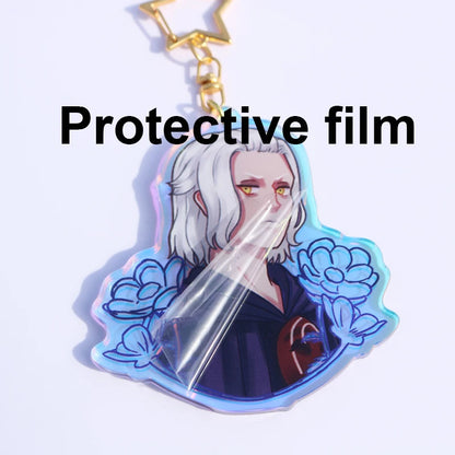 Custom Acrylic Keychain - Personalized Cartoon, Anime & Photo Hologram Clear Key Ring Gift