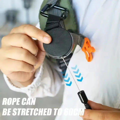 Retractable Anti-Theft Phone Lanyard Strap – Anti-Drop Safety Holder with Carabiner for Hiking, Cycling & Climbing Protection