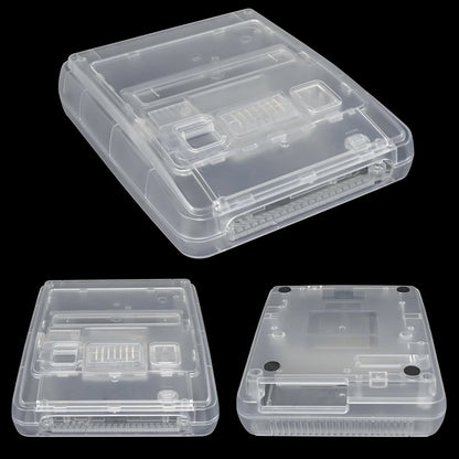 Bitfunx Transparent Replacement Case for SFC/Super Famicom – Clear Shell for Super NES Game Console
