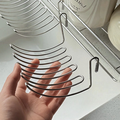 Stainless Steel Sink Drain Basket - Expandable Hanging Storage Organizer