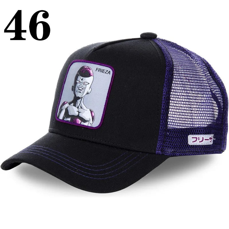 Dragon Ball Anime Baseball Cap - Goku Vegeta Buu Mesh Hip Hop Hat for Summer Casual Wear