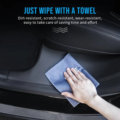 Rear Door Sill Protective Pad for Tesla Model Y – Anti-Kick Threshold Guard Cover Strip, Original Fit Accessories