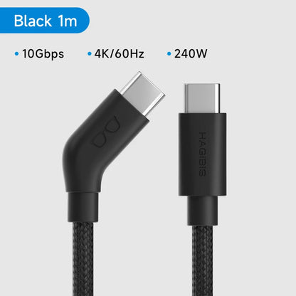 Hagibis USB-C Smart Glasses Cable – 4K 60Hz Charging & Data Power Cord for XREAL Air/One, RayNeo Air & VITURE
