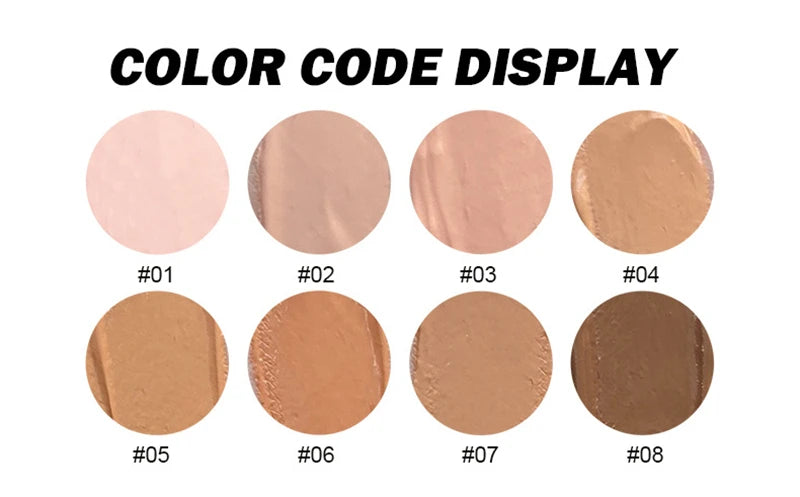 Nude Waterproof BB Cream Foundation – Oil-Control, Blemish-Covering, Long-Lasting Brightening Concealer Base
