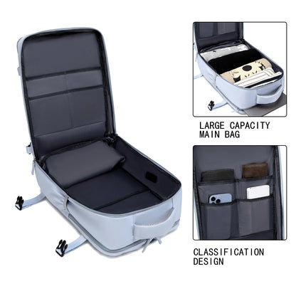 Travel Backpack with 15.6-Inch Laptop Compartment - Waterproof Design and Shoe Storage, Unisex Backpack