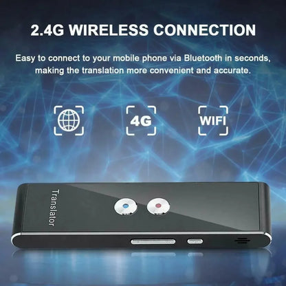 Wireless Voice Translator – 40 Languages Real-Time Two-Way Smart Instant Translation Device for Business, Travel & Study