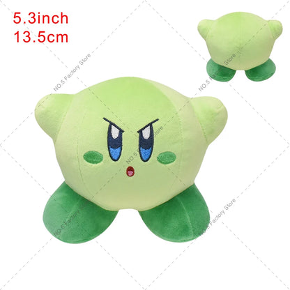 4 Styles Kirby Plush Doll – Pink, Yellow & Green Anime Stuffed Toy for Kids’ Christmas & Birthday Gifts