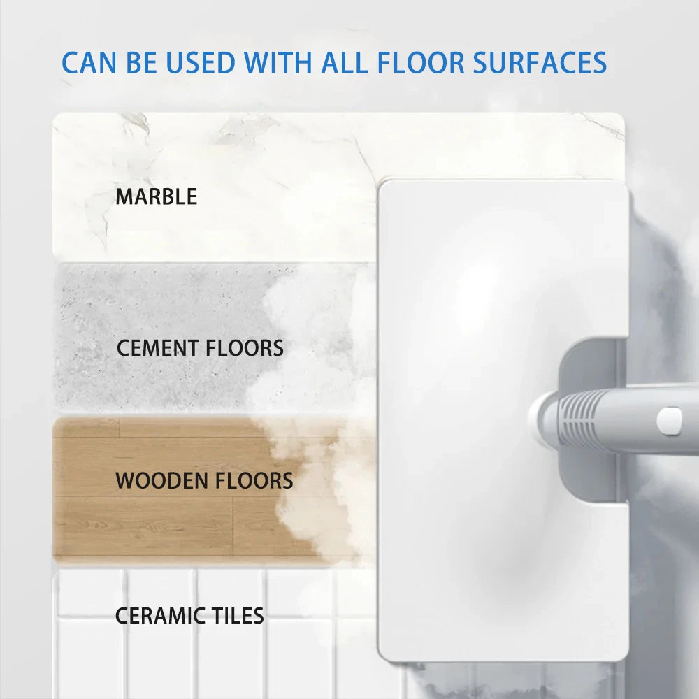 370ml Electric Steam Mop – 1500W Multifunctional Sterilization & Mite Removal Household Cleaner, 220V EU Plug