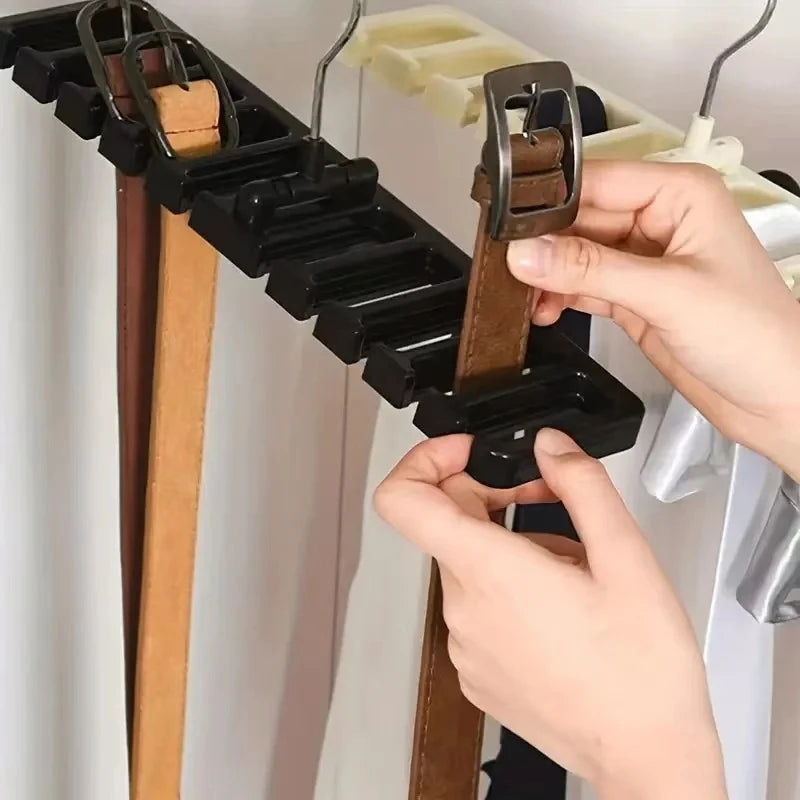 Rotating Tie & Belt Hanger — Multifunctional Scarf Organizer for Home Closet Storage