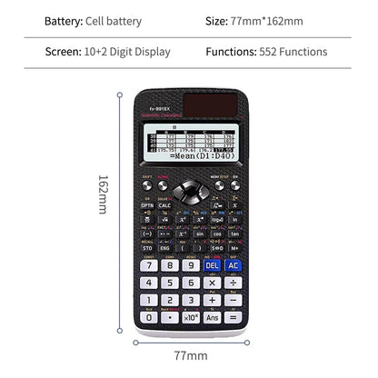 Scientific Calculator 552 Functions – Natural Display Student & Teacher Exam Calculator with Advanced Math Features for School & Teaching Use