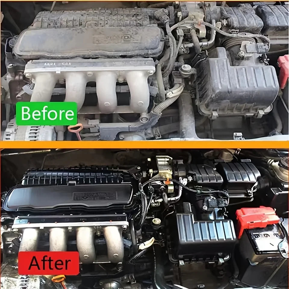 Car Engine Bay Cleaner & Restorer - Powerful Engine Compartment Degreaser for Automotive Cleaning and Polishing