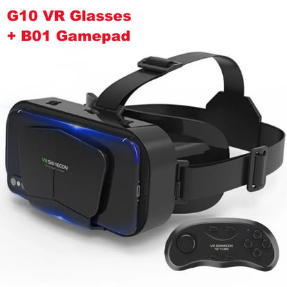 G10 IMAX 3D Virtual Reality Glasses VR Helmet for 4.7-7" Phones - Giant Screen with Game Controller Support