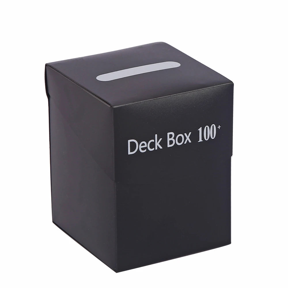 Trading Card Storage Box - 100+ Deck Game Card Carrying Case for Baseball Cards & Family Games