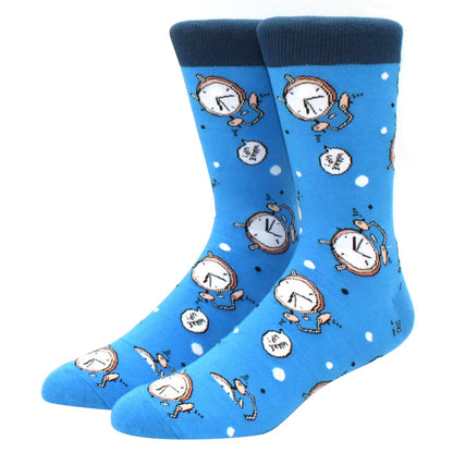 Men’s & Women’s Funny Beer Rainbow Socks – Skateboard Striped Pig Hip Hop Colorful Mid-Rise Casual Crew Cotton Socks, Unisex Fashion Novelty Socks