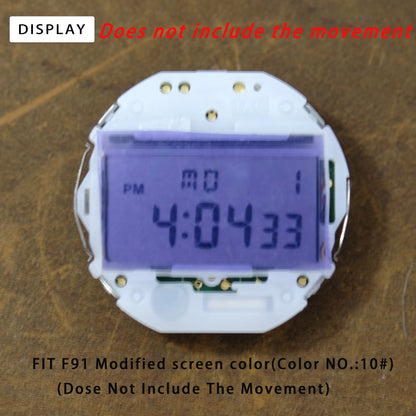 Casio F91W WS-7 A158 A159W A168 Screen Color Film - 3PCS Retro Square DIY Watch Modification Stickers