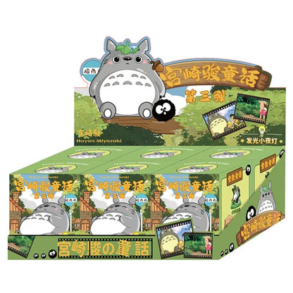 Hayao Miyazaki Totoro Anime Blind Box – Creative Wind Elf Glowing Night Light Figure for Home Decor & Birthday Gift