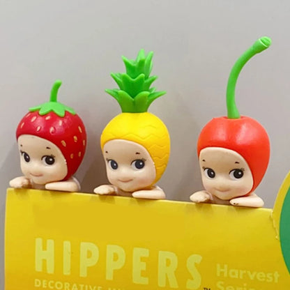 Cute Animal & Fruit Series Blind Box Figures – 8cm Anime Dolls, Car Ornaments & Collectible Gifts