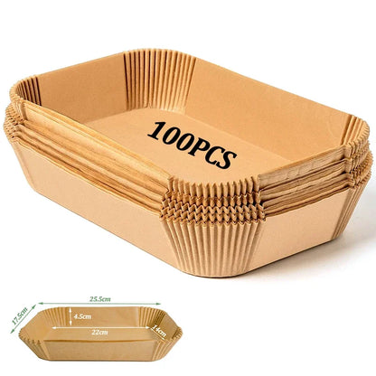 Disposable Air Fryer & Baking Paper — Non-Stick, Oilproof Mat for Microwave, Barbecue & Kitchen Accessories