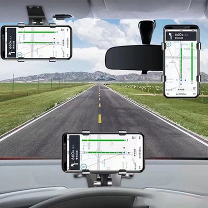 Multi-Function Car Mobile Phone Mount – Instrument Cluster & Rearview Mirror Navigation Bracket
