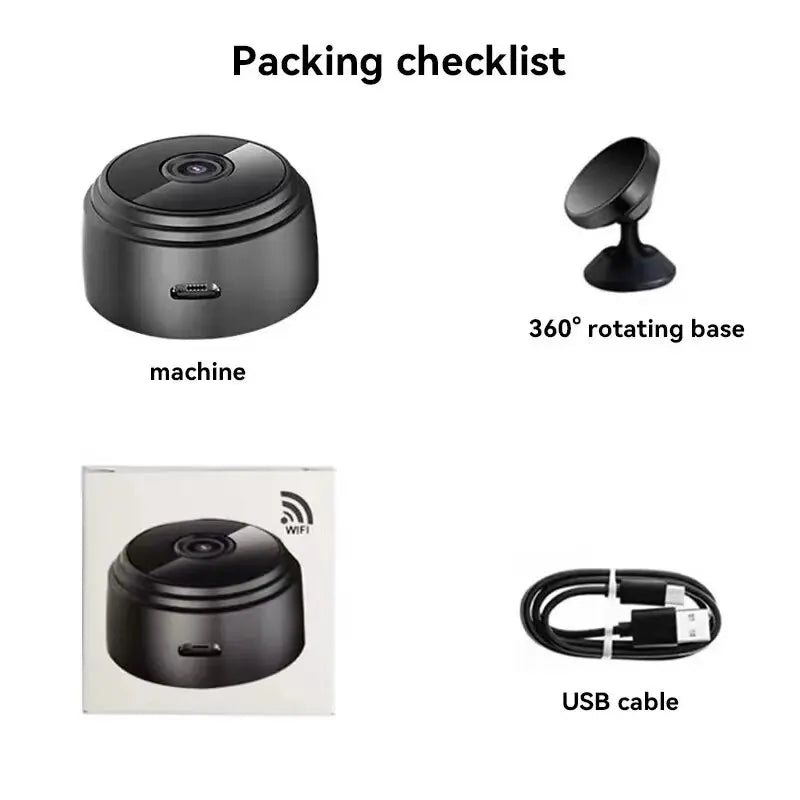 A9 Mini WiFi Camera: Wireless Security Protection, Remote Monitor Camcorder - Smart Home Video Surveillance Mini DV Cam HD Camera