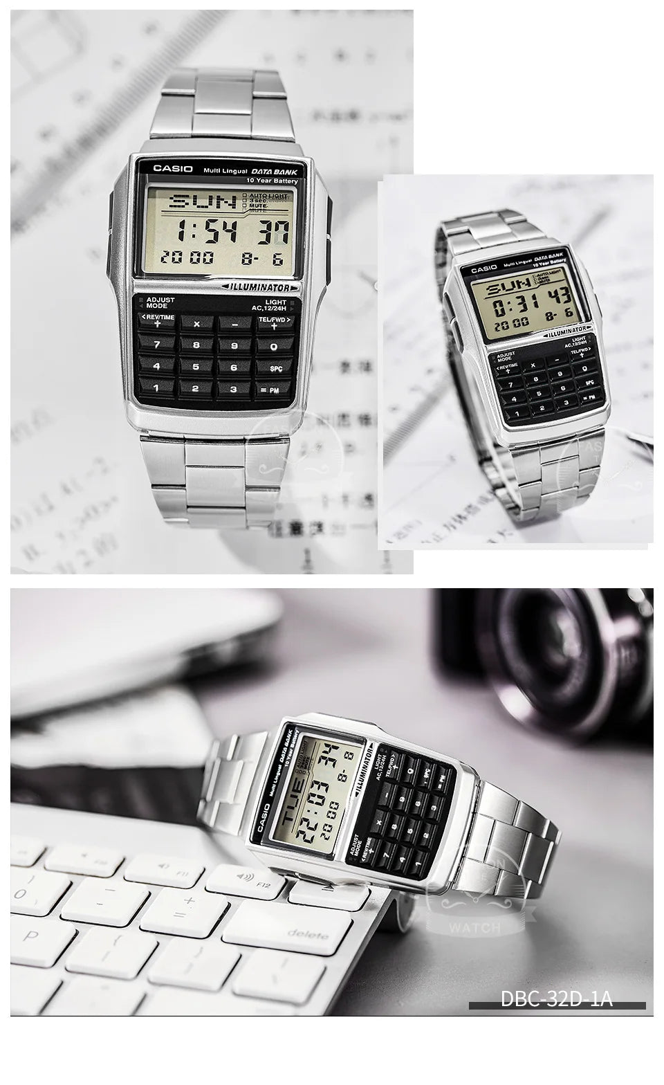 Casio Men’s Luxury Digital Watch – Military LED Sport Quartz, 50M Waterproof Retro Computer Style