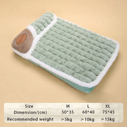 Winter Fluffy Pet Cushion | Warm Nest for Dogs & Cats | Detachable & Washable Snuggle Bed - Cozy Winter Comfort