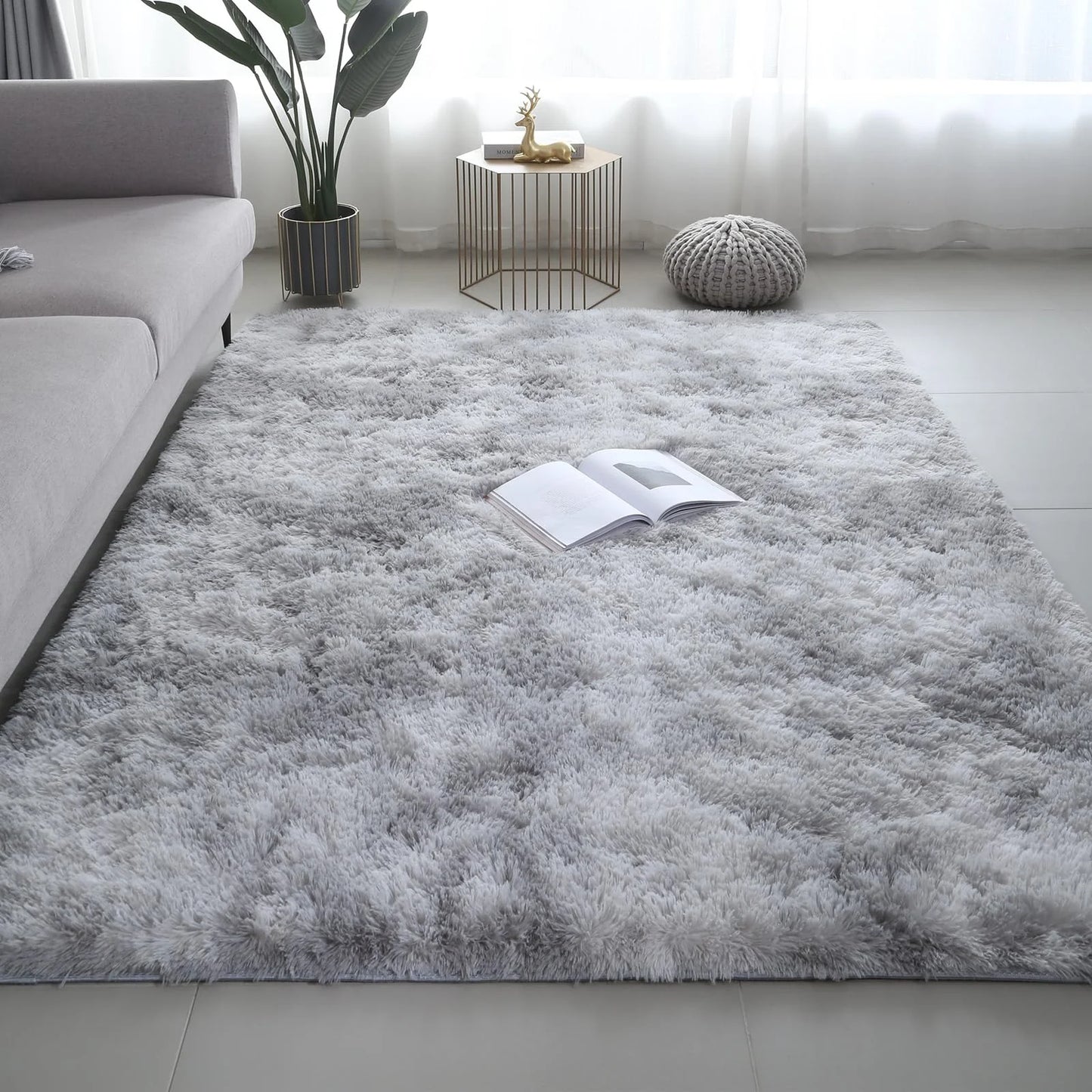 VIKAMA Ultra Soft Puffy Rug - Cozy Bedroom Living Room Floor Mat for Nursery, Kids Room and Home Decor