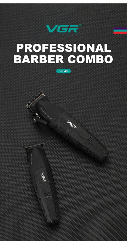 VGR V-640 Hair Trimmer – Professional Electric Hair Clipper, 9000 RPM Metal Trimmer for Men, Barber Hair Cutting Machine