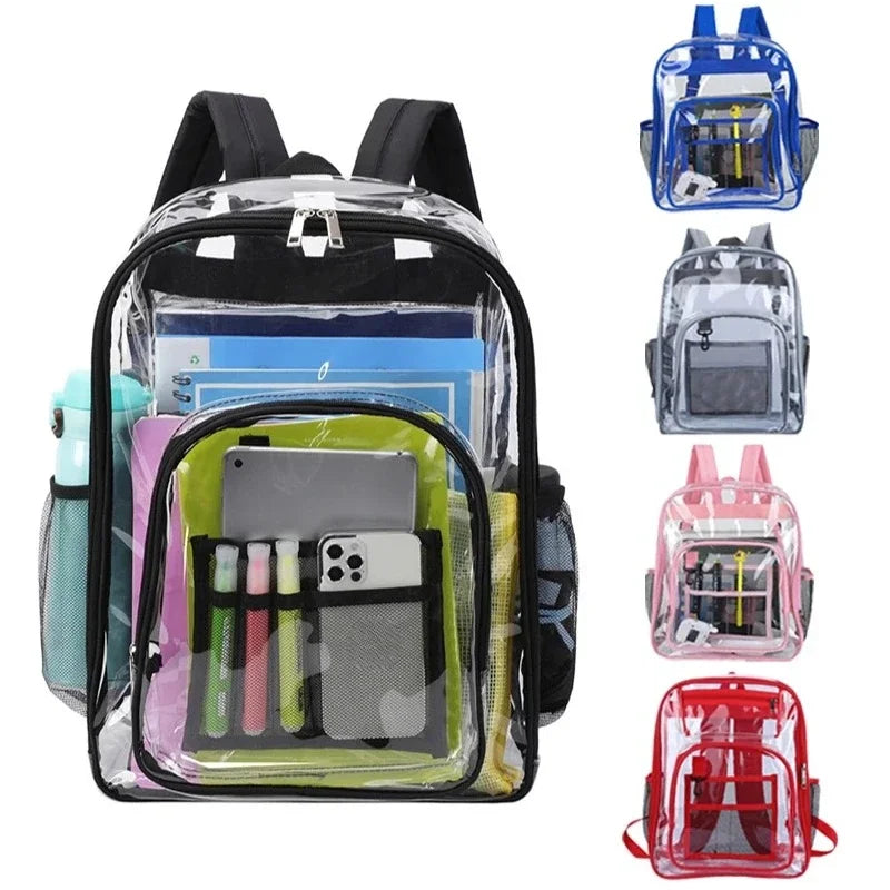 Transparent Shoulder Bag | Unisex Large Capacity Waterproof Multifunctional Backpack for Men & Women