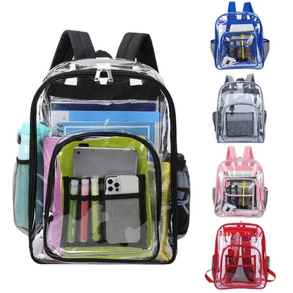 Transparent Shoulder Bag | Unisex Large Capacity Waterproof Multifunctional Backpack for Men & Women