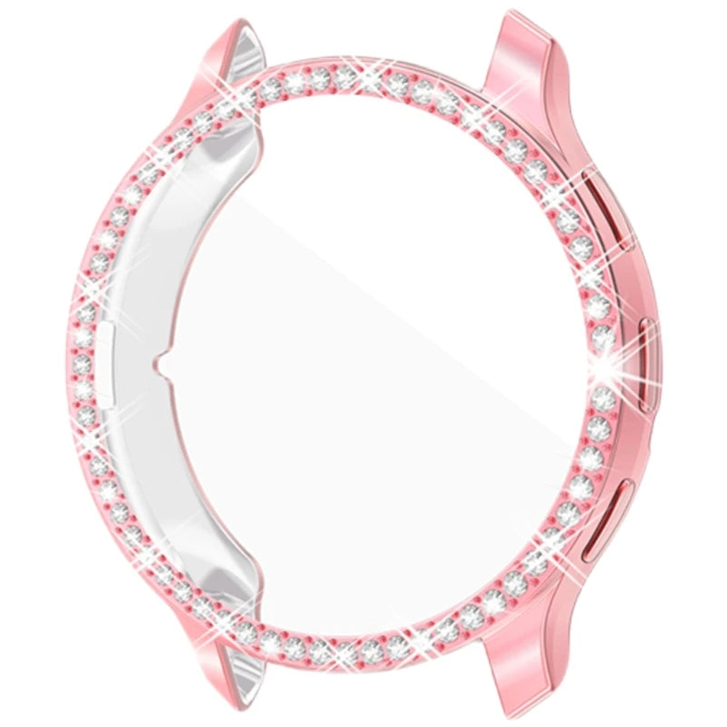 Soft TPU Watch Cover with Imitation Diamond – Electroplated Protective Sleeve Case for Garmin Venu 3/3S