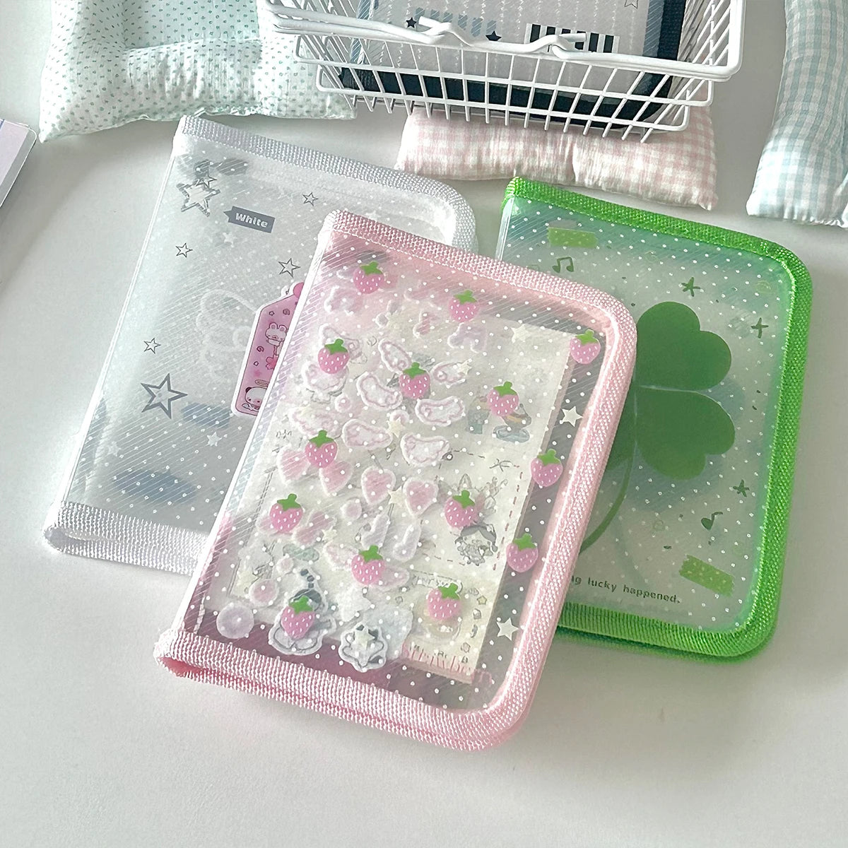 A6 Stationery Storage Folder - Zipper Document Pouch for School & Office Supplies