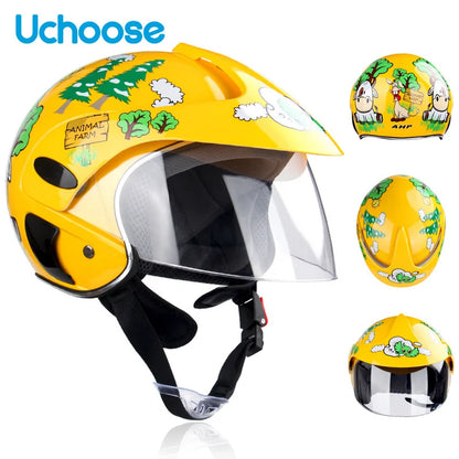 Child Motorcycle Helmet (3-9 Years) – ABS Unisex Safety Motocross & ATV Cross Helmet for Bicycle & Downhill Riding