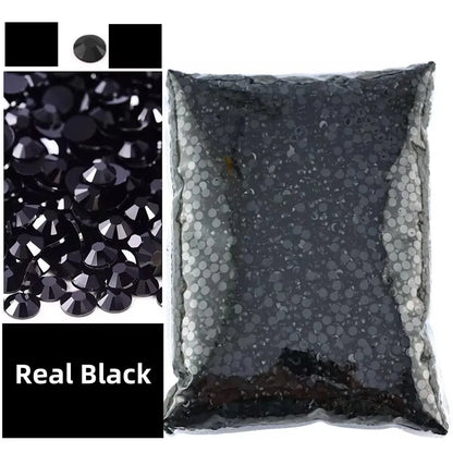 Jelly AB Resin Rhinestones 2-6mm — Non-Hotfix Flat Back Plastic Crystals & Strass Glitters, Large Pack