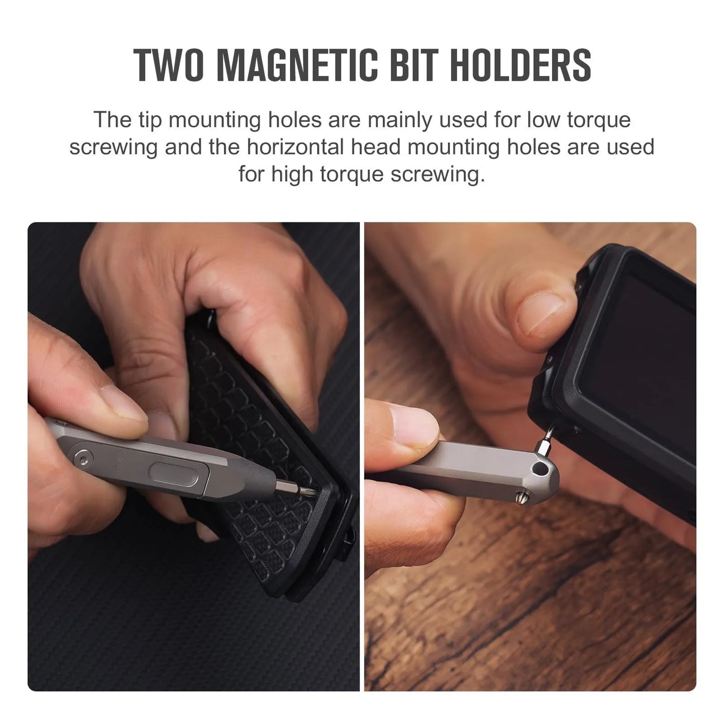 OKNIFE Otacle D1 Titanium EDC Screwdriver – 8-in-1 Multi-Bit with S2 Steel Magnetic Bits, Mini Precision Tool for Work & Daily Use