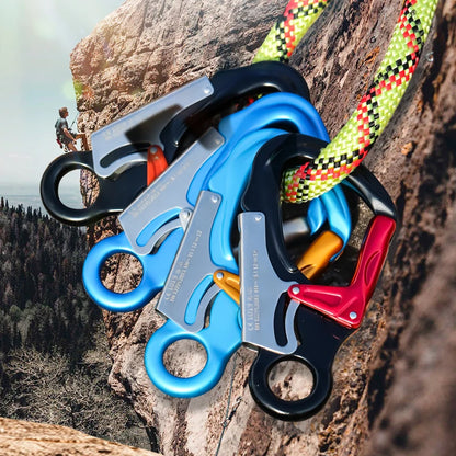 7075 Aviation Aluminum 35KN Safety Lock Carabiner - Heavy Duty Auto-Locking Climbing & Outdoor Gear Clip
