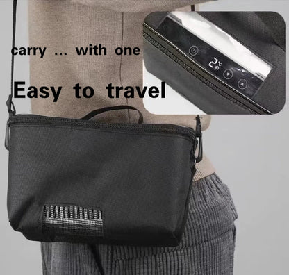 Insulin Medicine Cooling Box — Double-Layer Large Capacity Refrigeration with LED Touch Screen for Car Travel